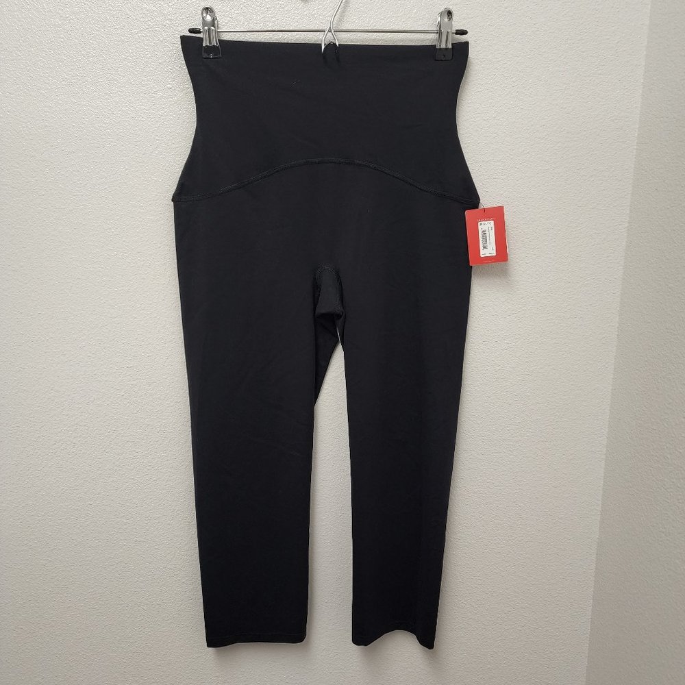SPANX by Sara Blakely Shaping Compression Crop Black Women's Size XL NWT